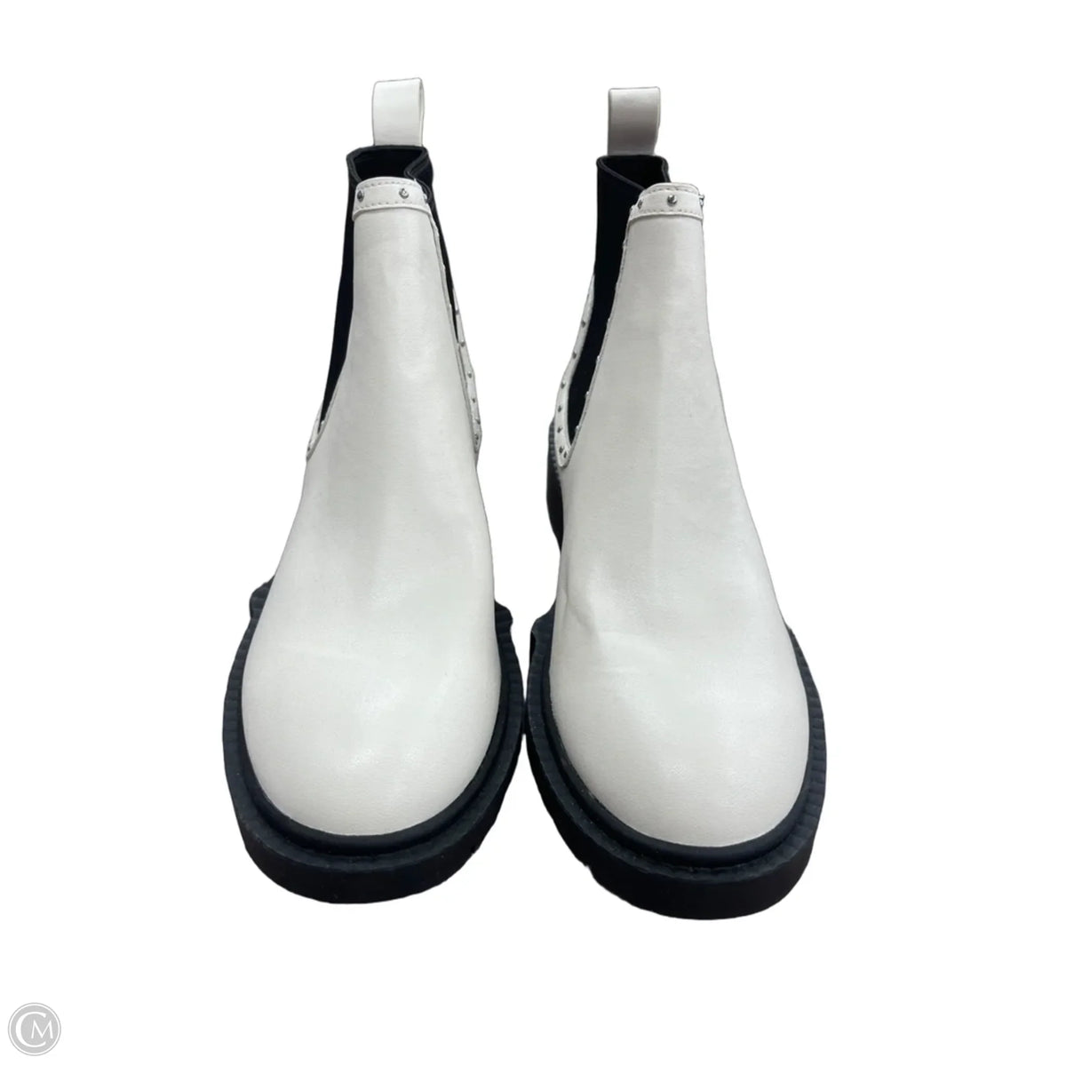 Boots Designer By Coach In White, Size: 6.5