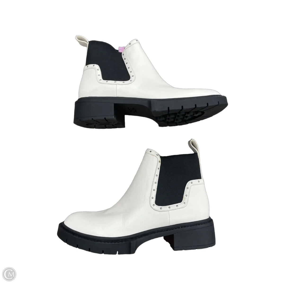 Boots Designer By Coach In White, Size: 6.5