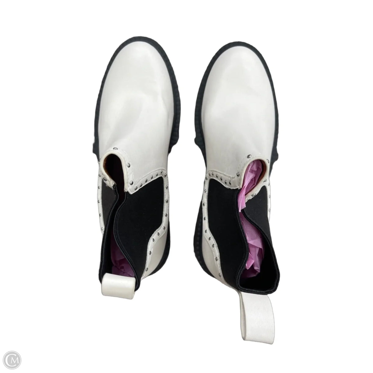 Boots Designer By Coach In White, Size: 6.5