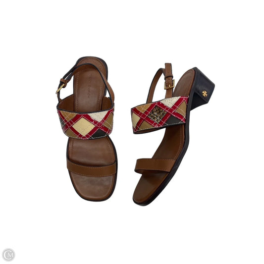 Sandals Designer By Tory Burch In Multi-colored, Size: 8
