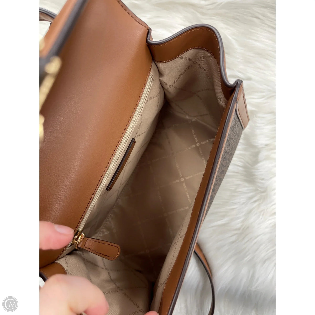 Crossbody Designer By Michael Kors, Size: Medium