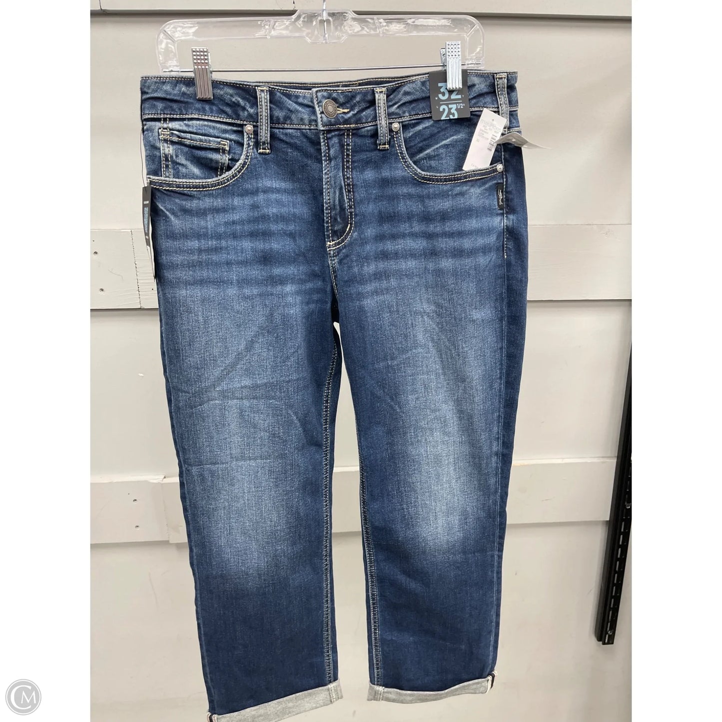 Capris By Silver In Blue Denim, Size: 14
