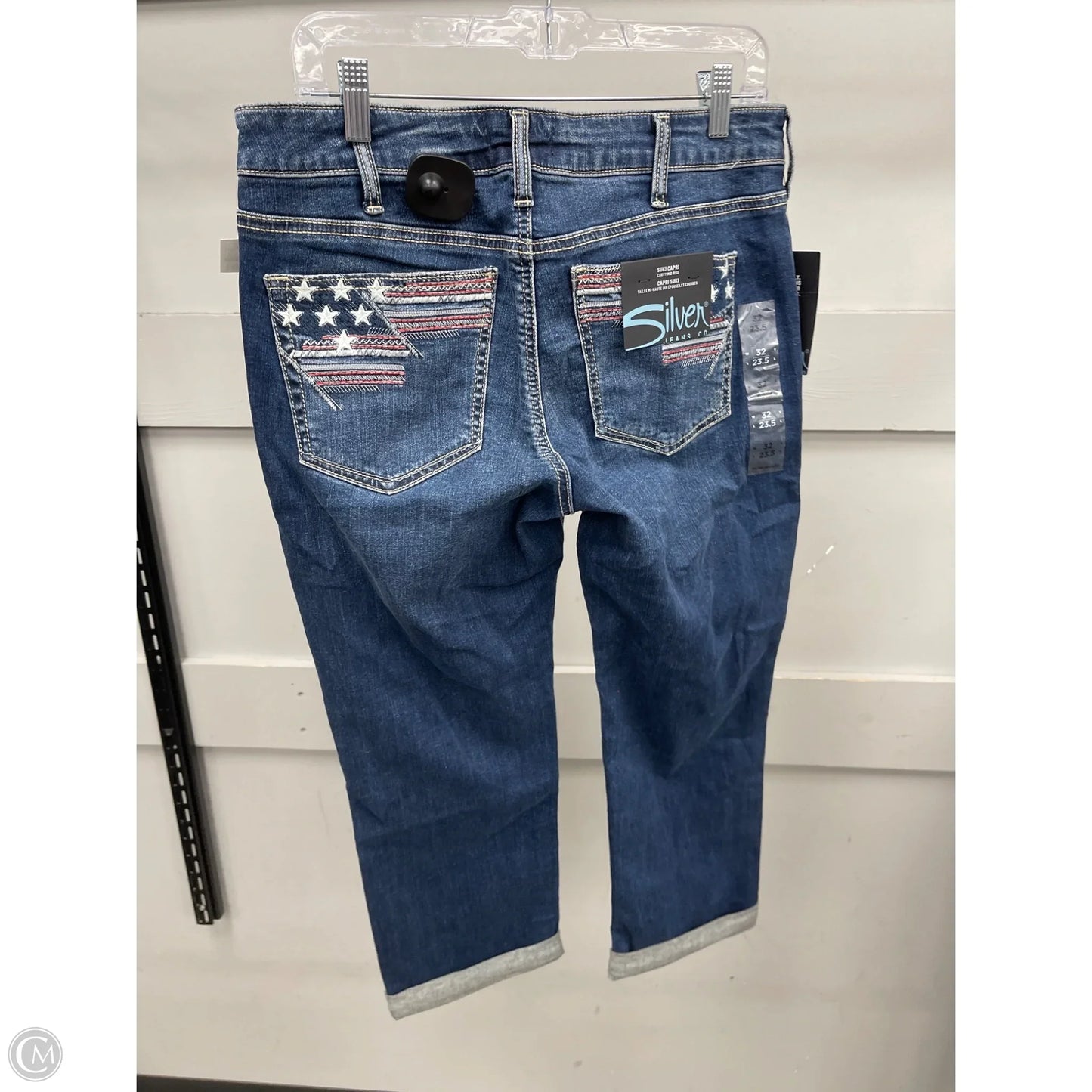 Capris By Silver In Blue Denim, Size: 14