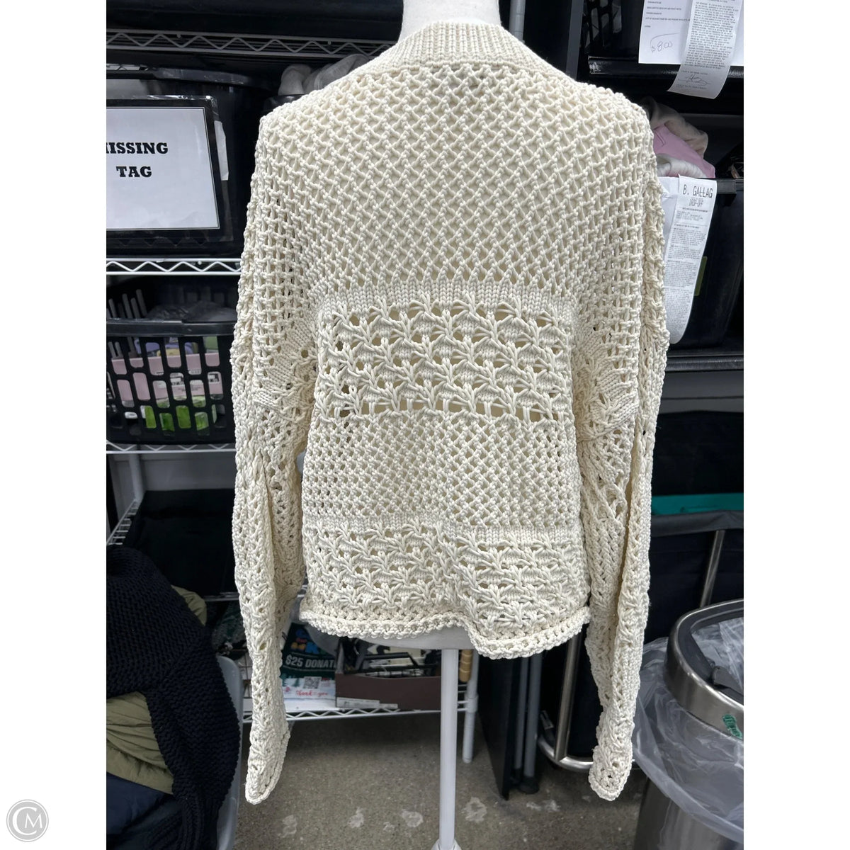 Sweater By Bucketlist In Cream, Size: M
