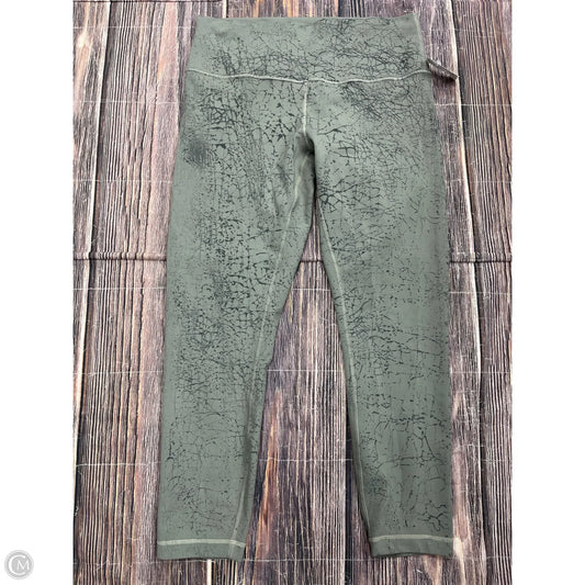 Athletic Leggings By Lululemon In Green, Size: 12