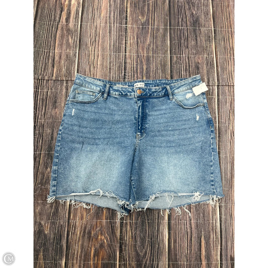 Shorts By Ava & Viv In Blue, Size: 22
