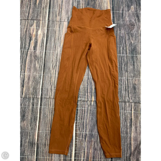 Athletic Leggings By Lululemon In Brown, Size: 2