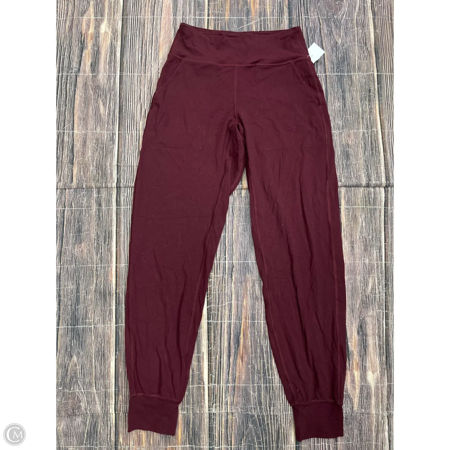 Athletic Leggings By Lululemon In Red, Size: 4