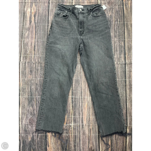 Jeans Straight By Abercrombie And Fitch In Black, Size: 4