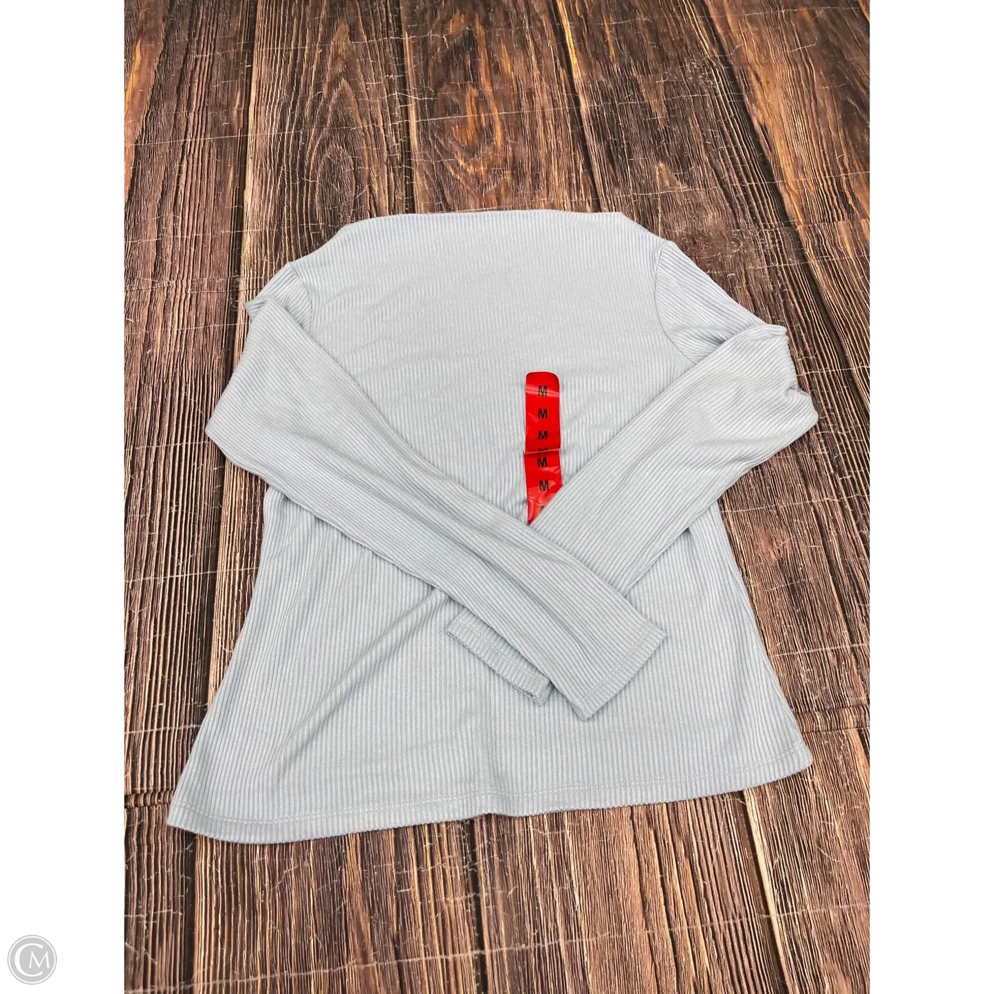 Top Long Sleeve By Banana Republic In Blue, Size: M