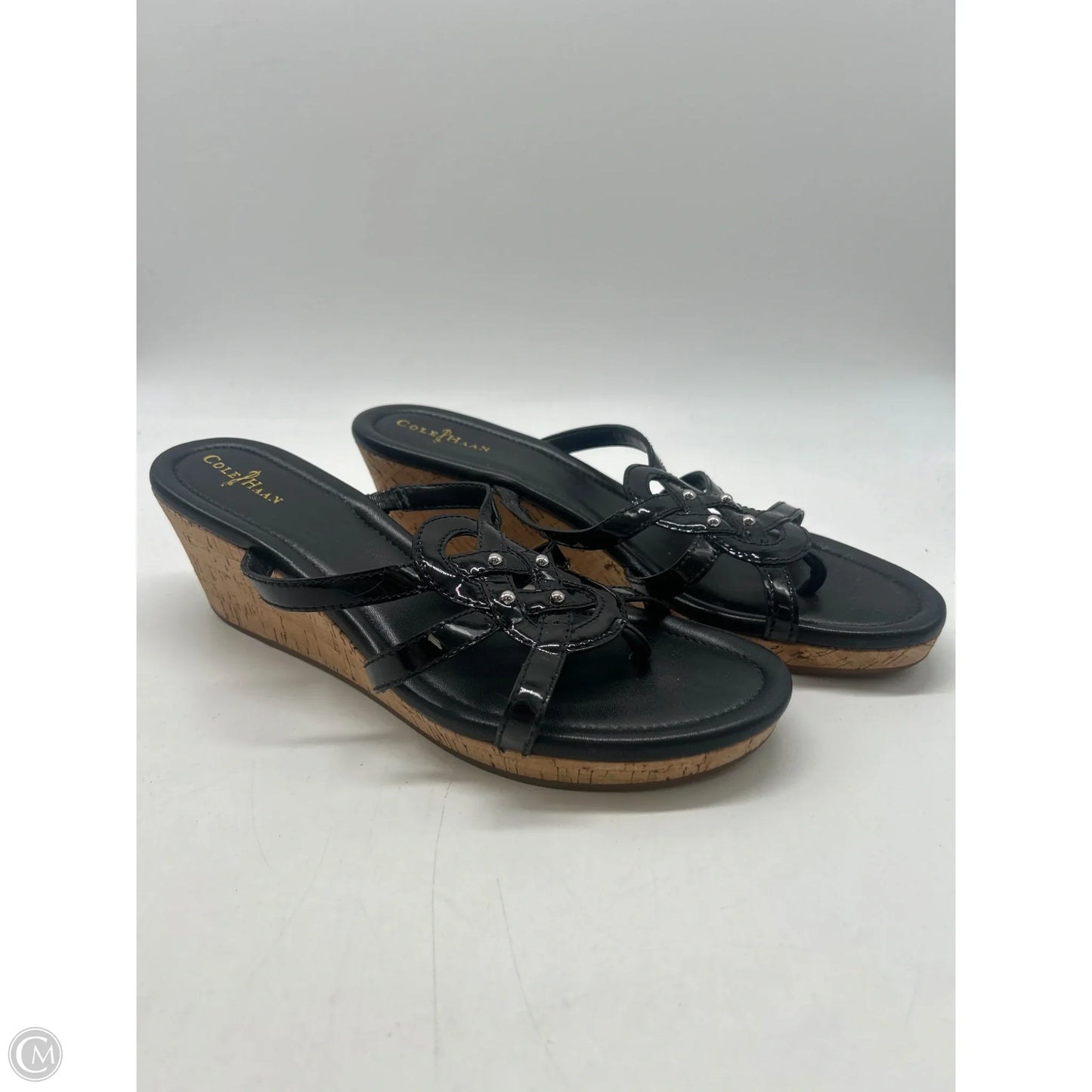 Sandals Heels Platform By Cole-haan In Black, Size: 9