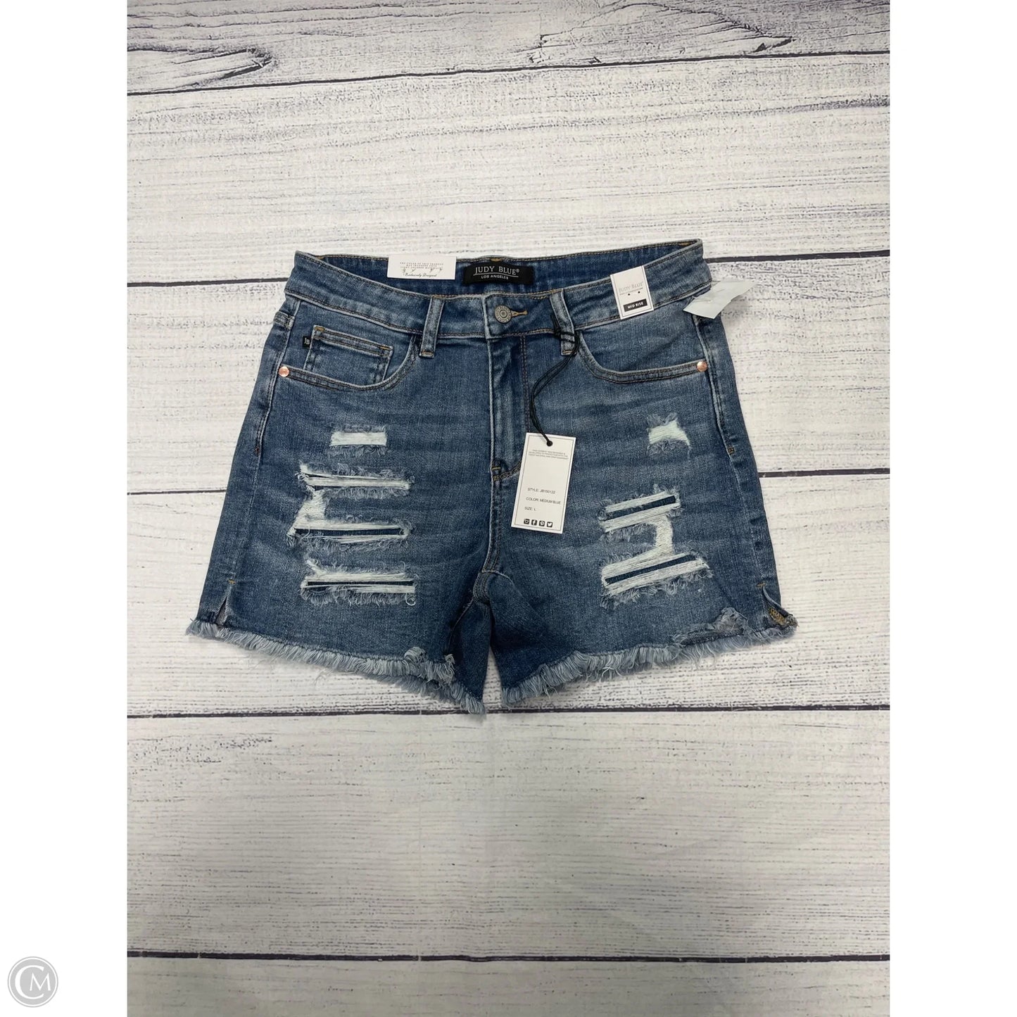 Shorts By Judy Blue In Blue, Size: L