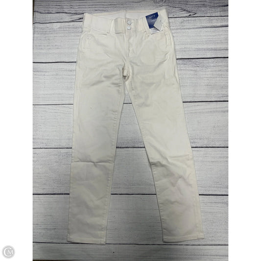 Jeans Straight By Apt 9 In White, Size: 8