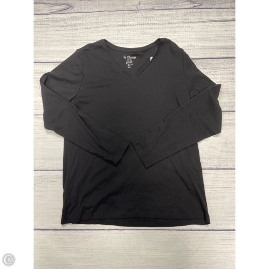 Top Long Sleeve Basic By Chicos In Black, Size: L