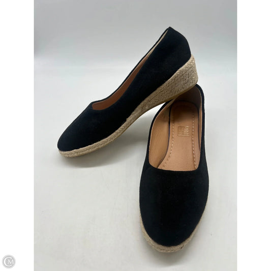 Shoes Heels Wedge By Clothes Mentor In Black, Size: 11