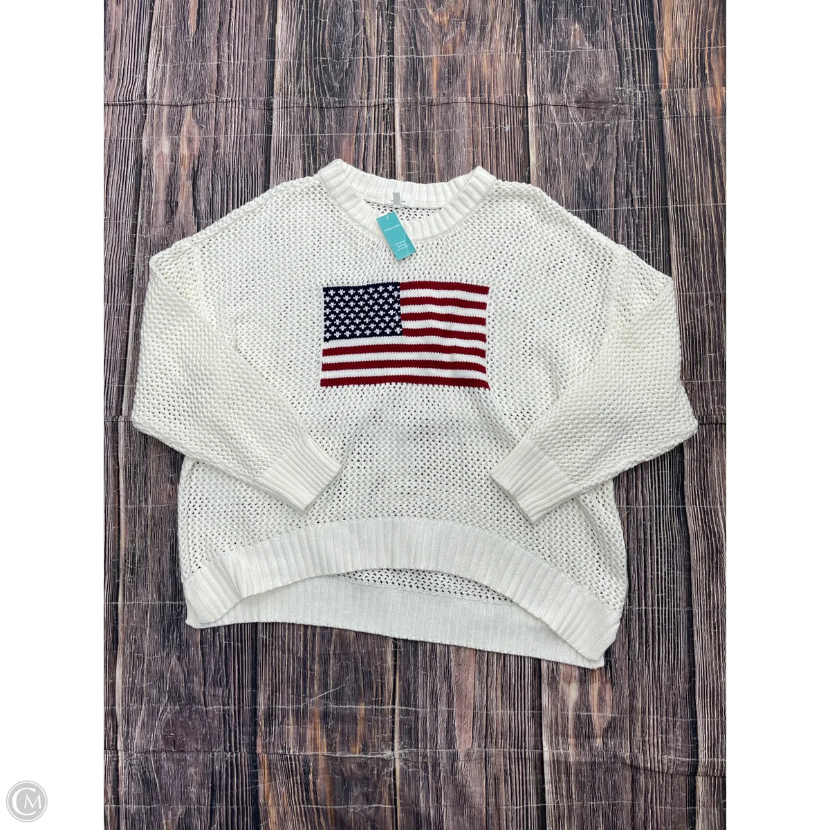 Sweater By Maurices In White, Size: 2x