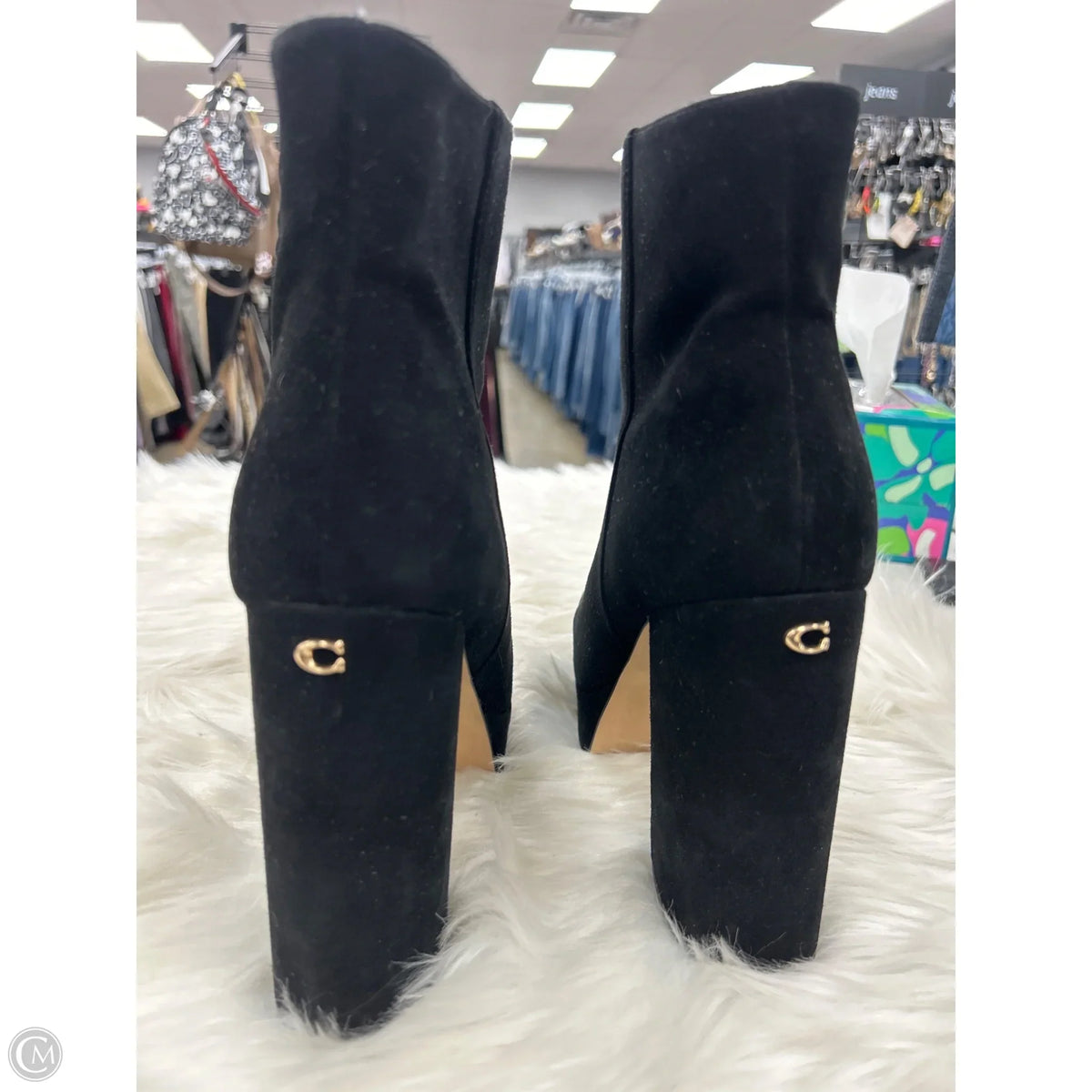 Boots Designer By Coach In Black, Size: 10