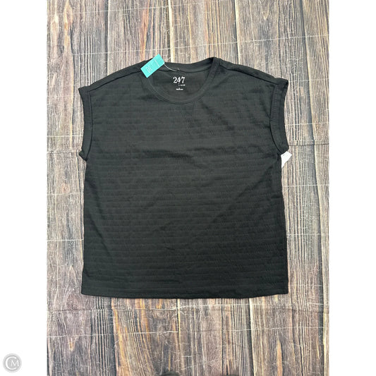 Top Short Sleeve By Maurices In Black, Size: L