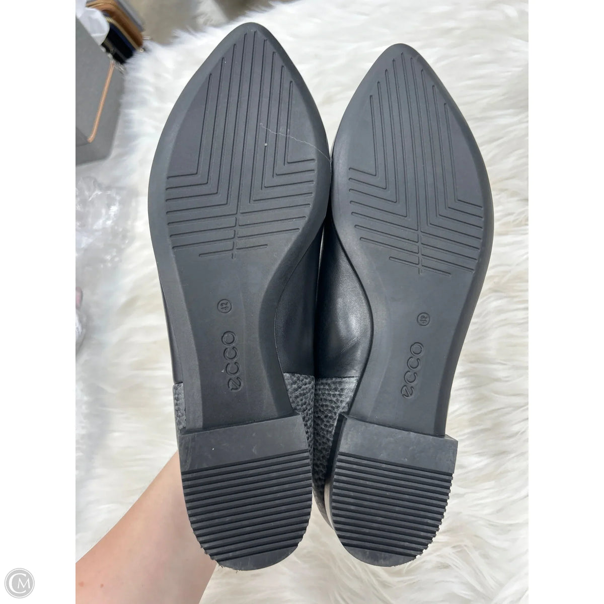 Shoes Flats By Ecco In Black, Size: 8.5