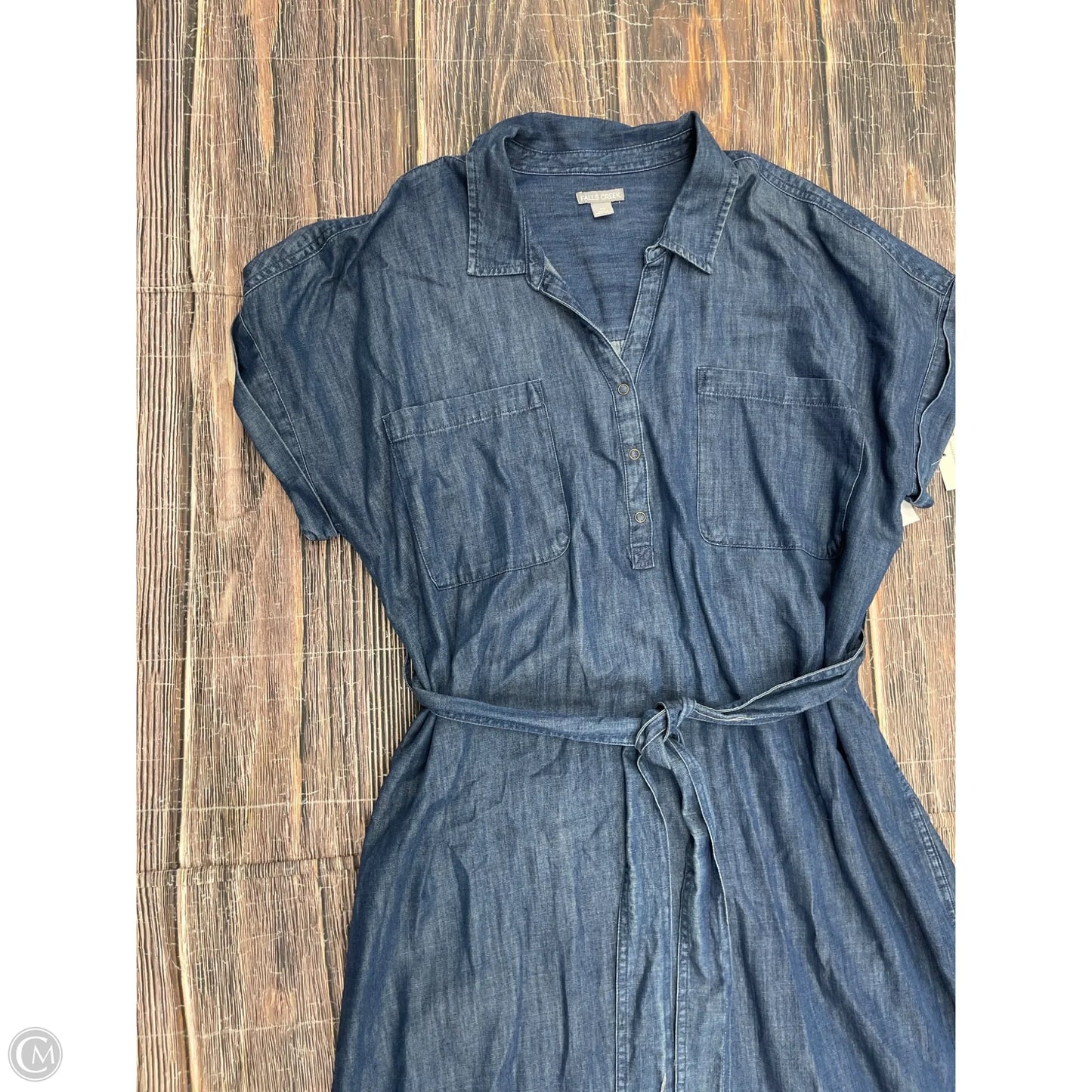 Dress Casual Maxi By Falls Creek In Blue, Size: Xl
