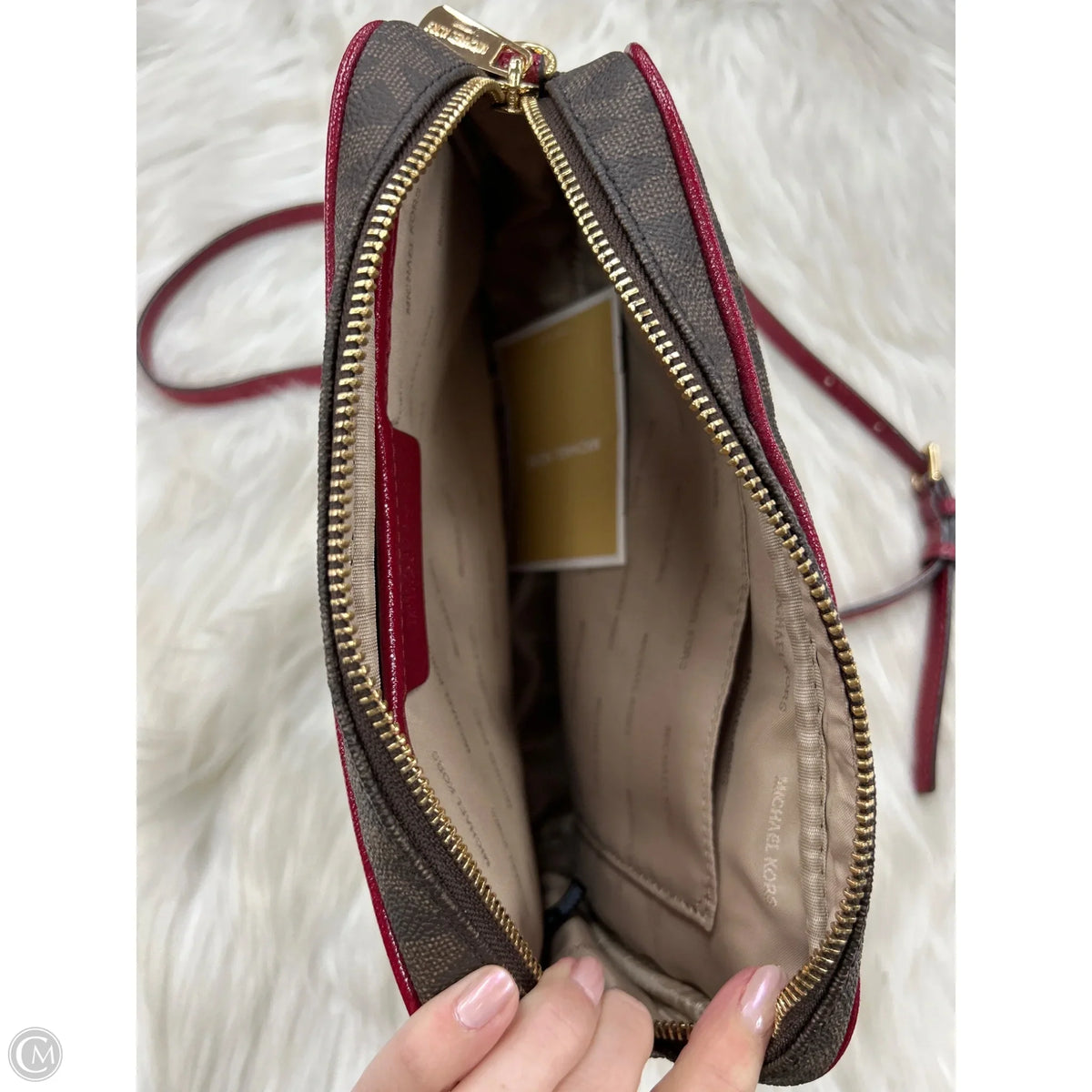Crossbody Designer By Michael Kors, Size: Medium