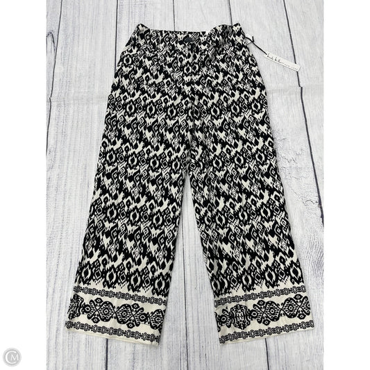 Pants Wide Leg By Nicole Miller In Black & White, Size: 6