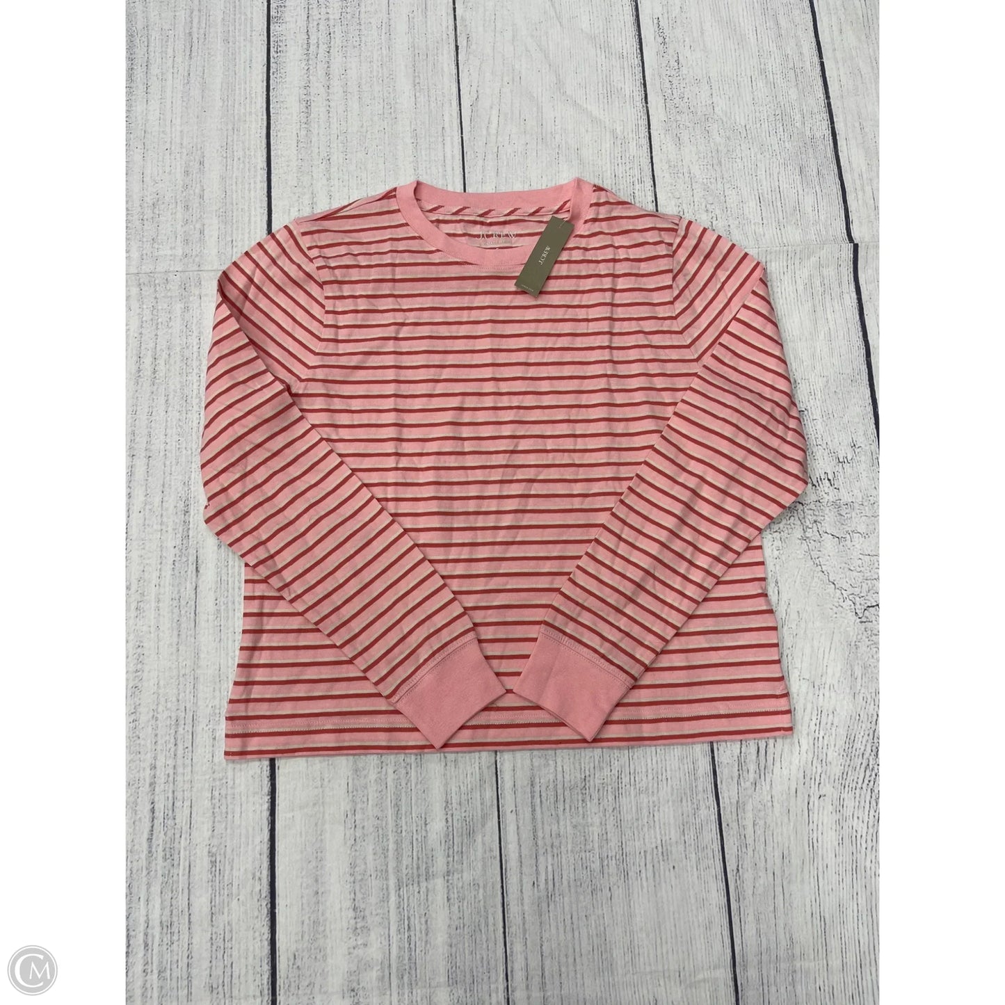 Top Long Sleeve By J. Crew In Striped Pattern, Size: S