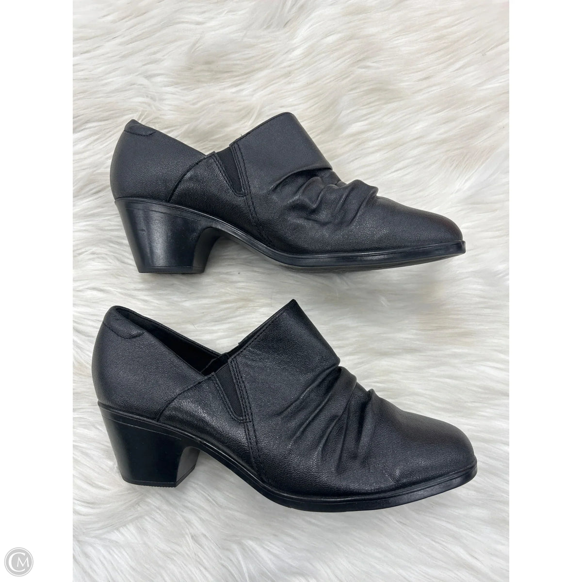 Boots Ankle Heels By Clarks In Black, Size: 10