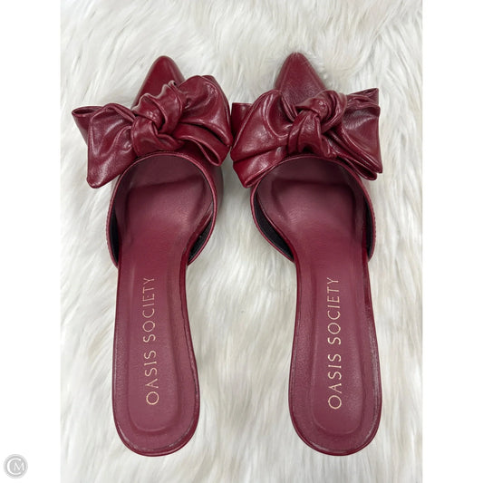 Shoes Heels Stiletto By Oasis Society In Red, Size: 8