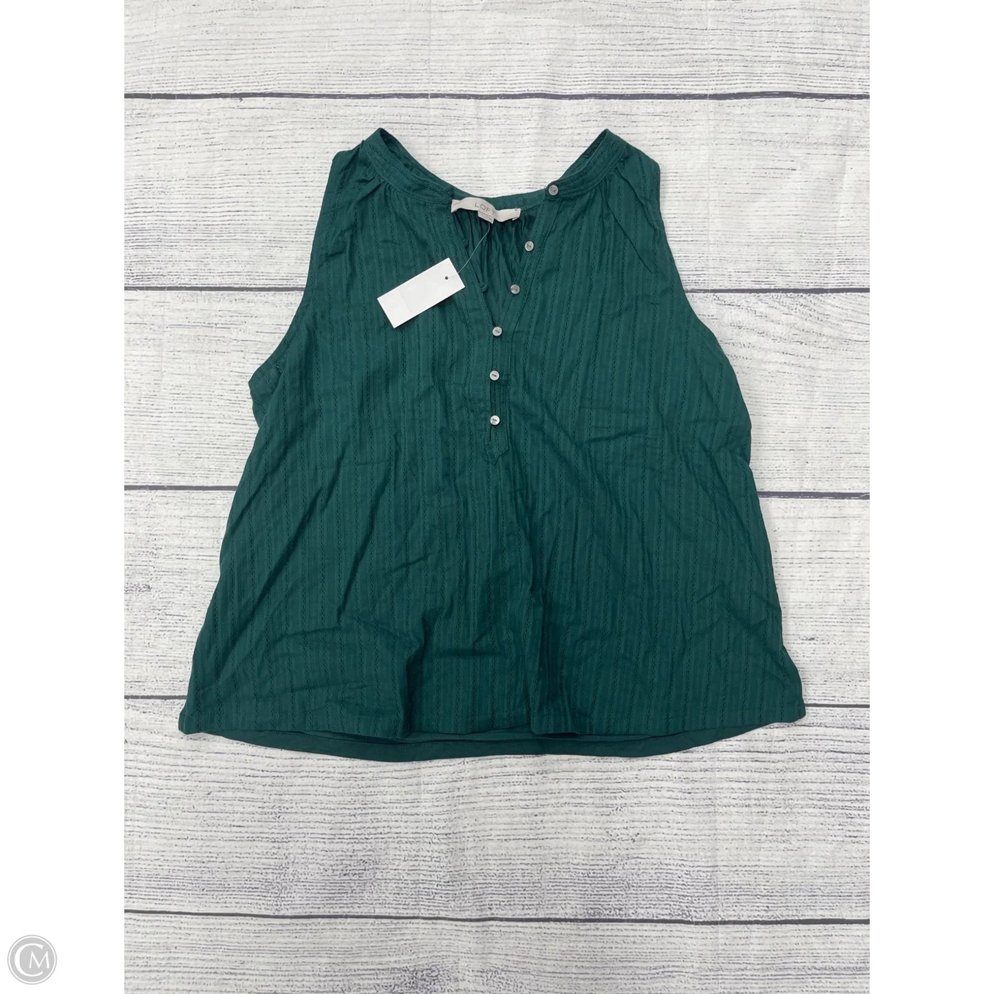 Tank Top By Loft In Green, Size: M