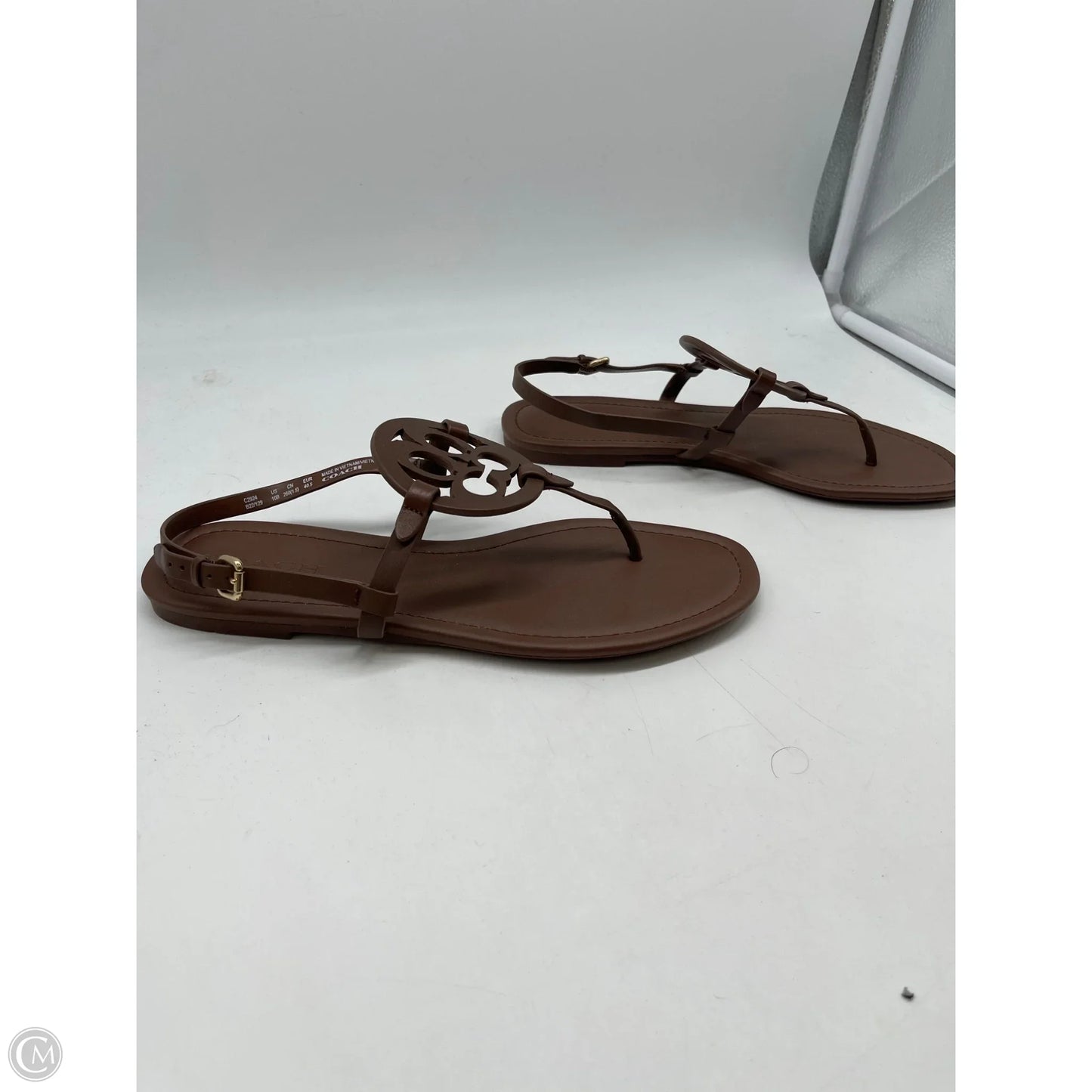 Sandals Designer By Coach In Brown, Size: 10