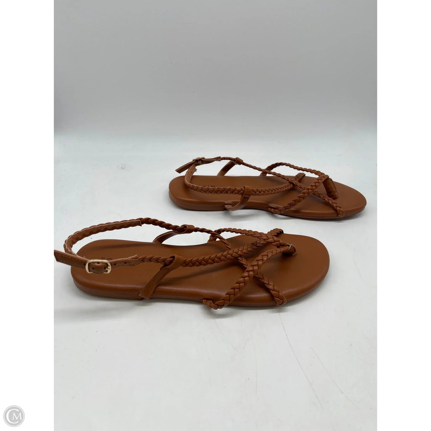 Sandals Flats By Torrid In Brown, Size: 10