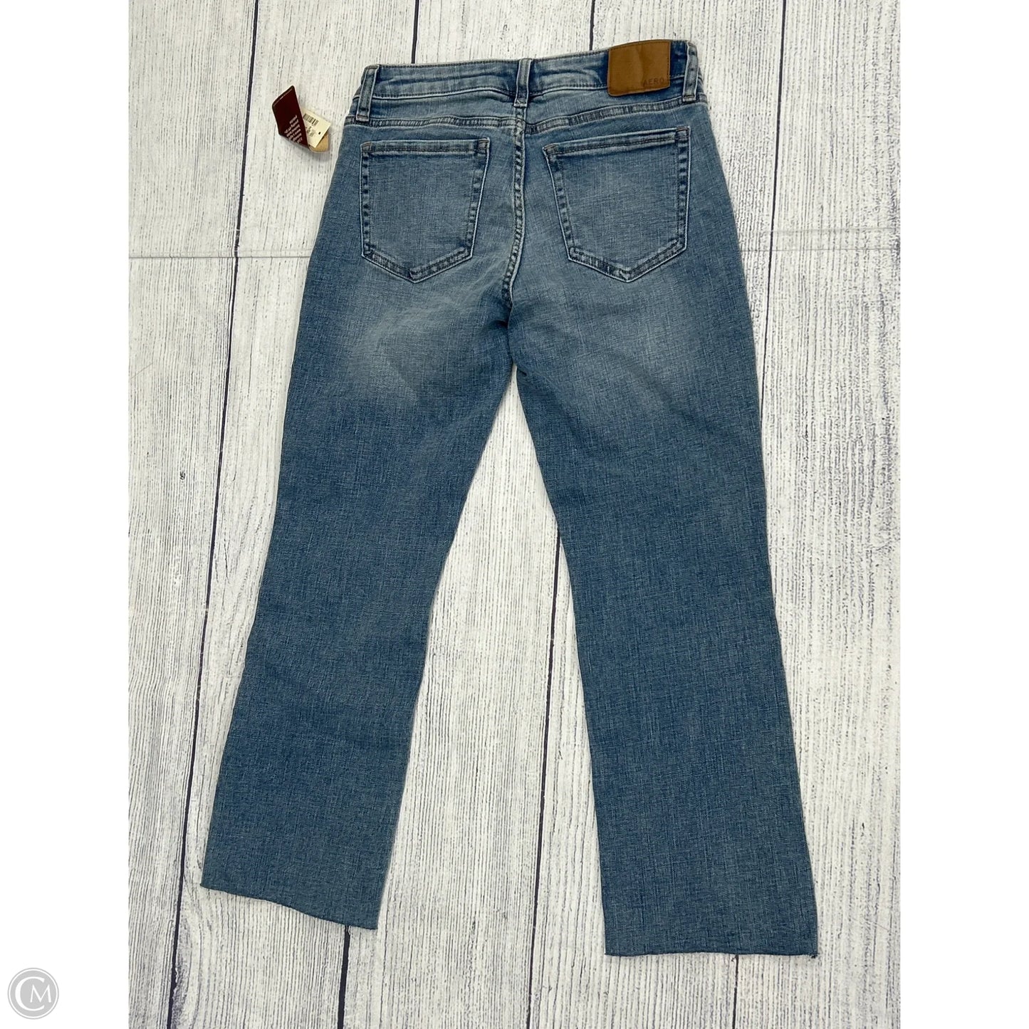 Jeans Cropped By Aeropostale In Blue Denim, Size: 4