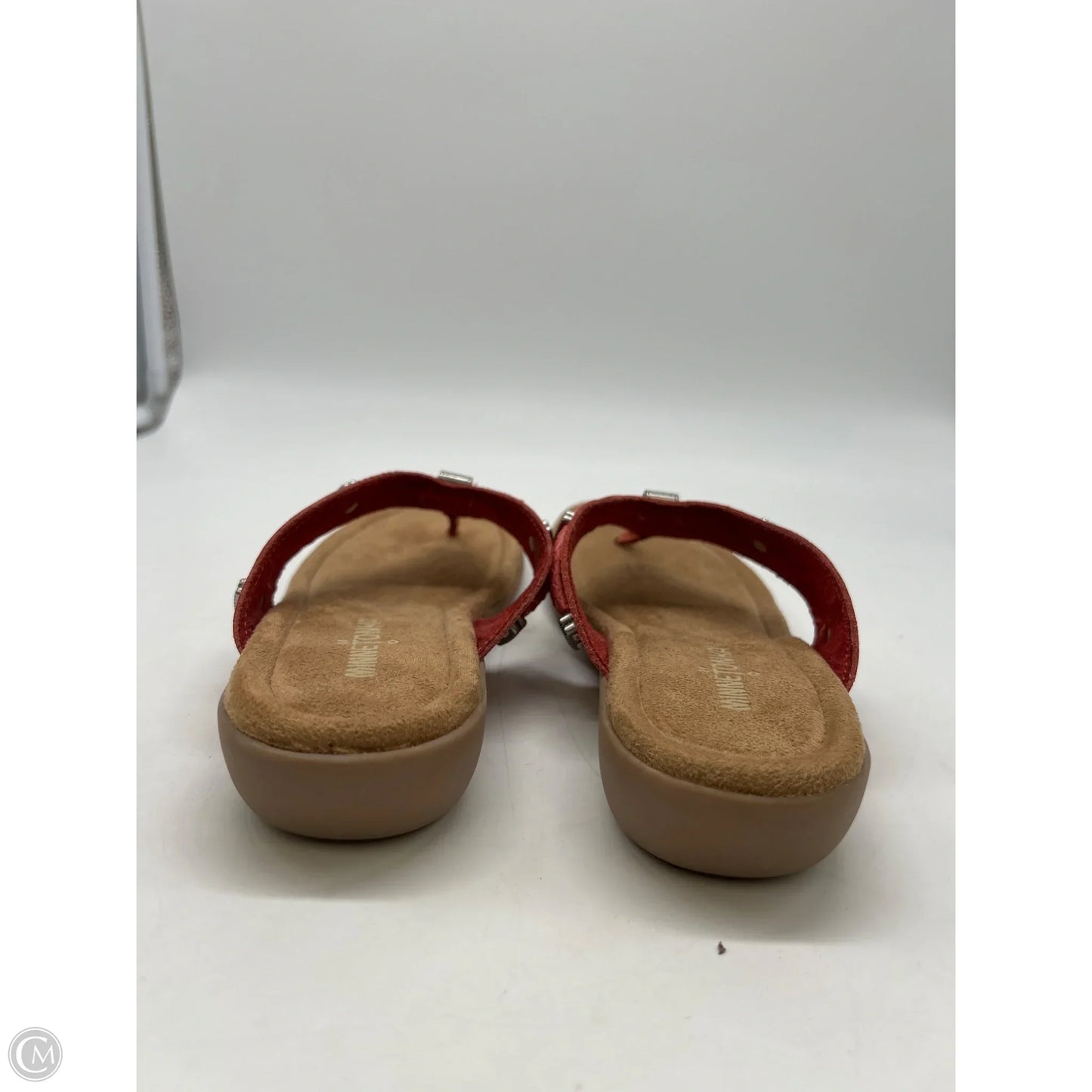 Sandals Flip Flops By Minnetonka In Brown & Pink, Size: 7