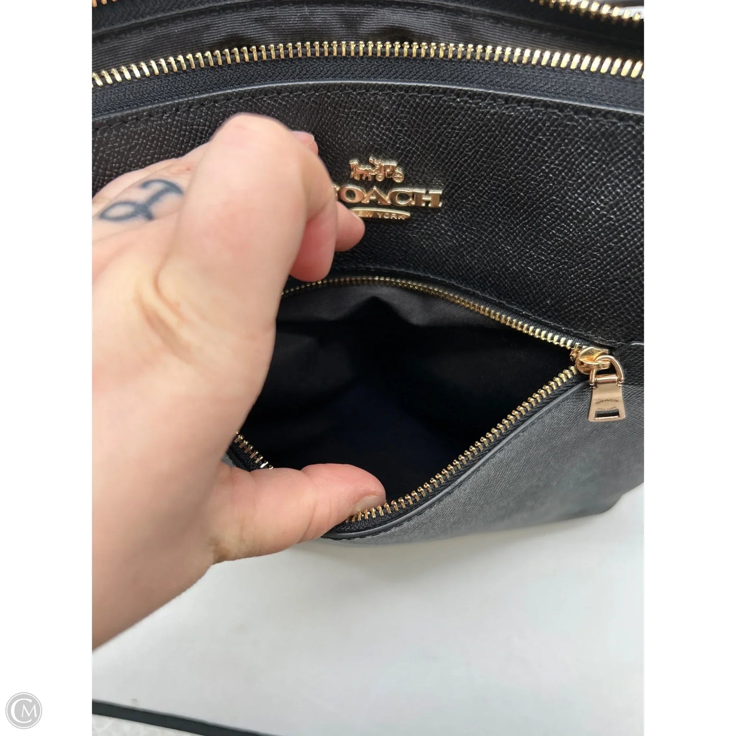 Crossbody Designer By Coach, Size: Large