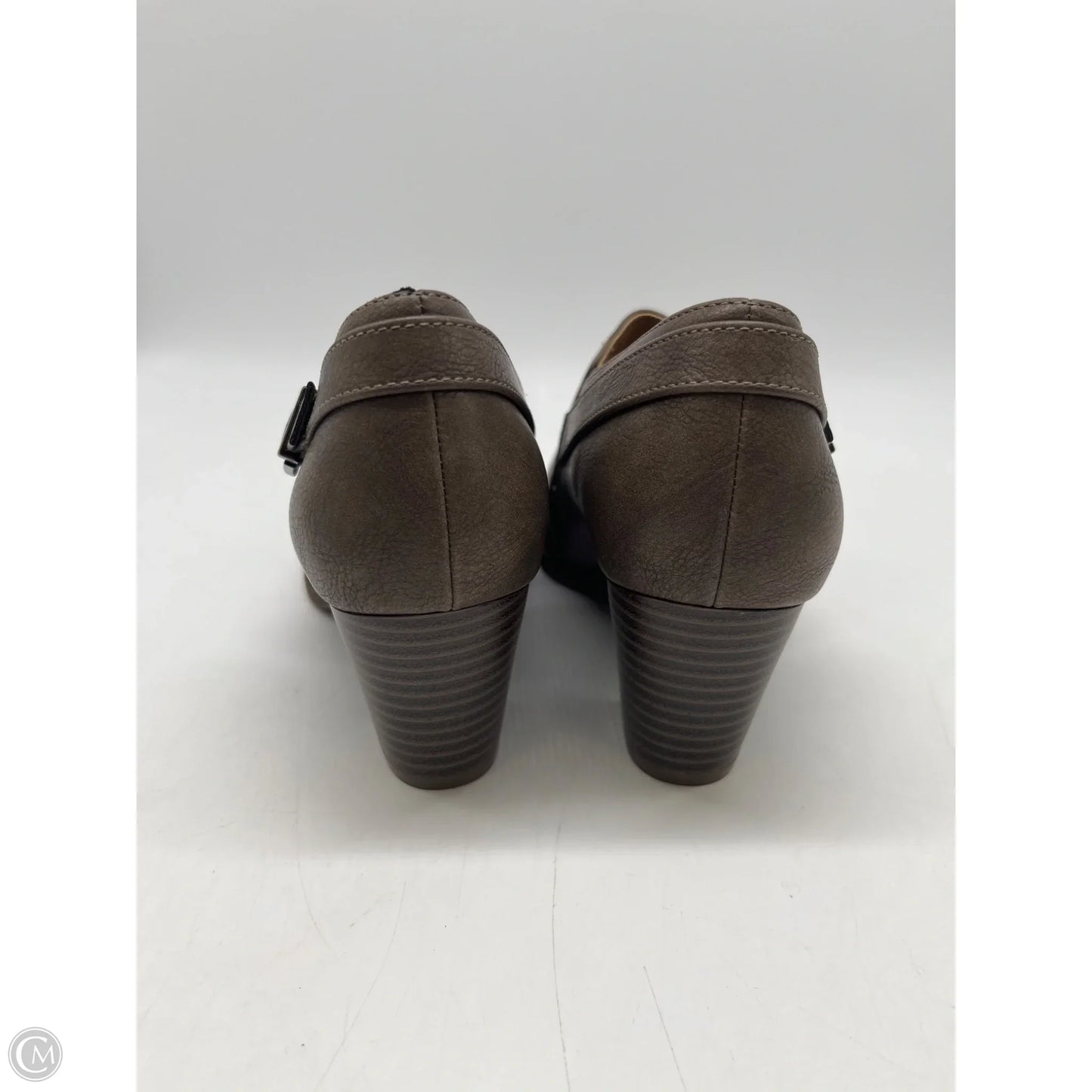 Boots Ankle Heels By Life Stride In Brown, Size: 6.5