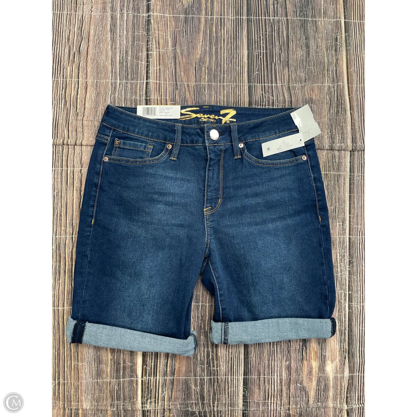 Shorts By Seven 7 In Blue Denim, Size: 8