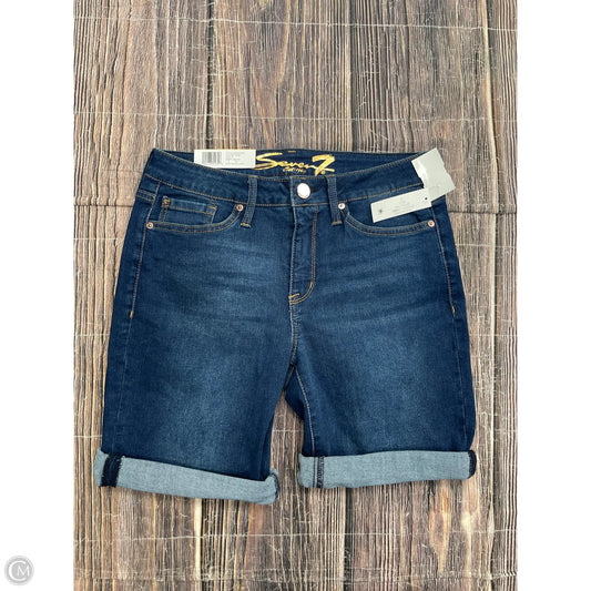 Shorts By Seven 7 In Blue Denim, Size: 8