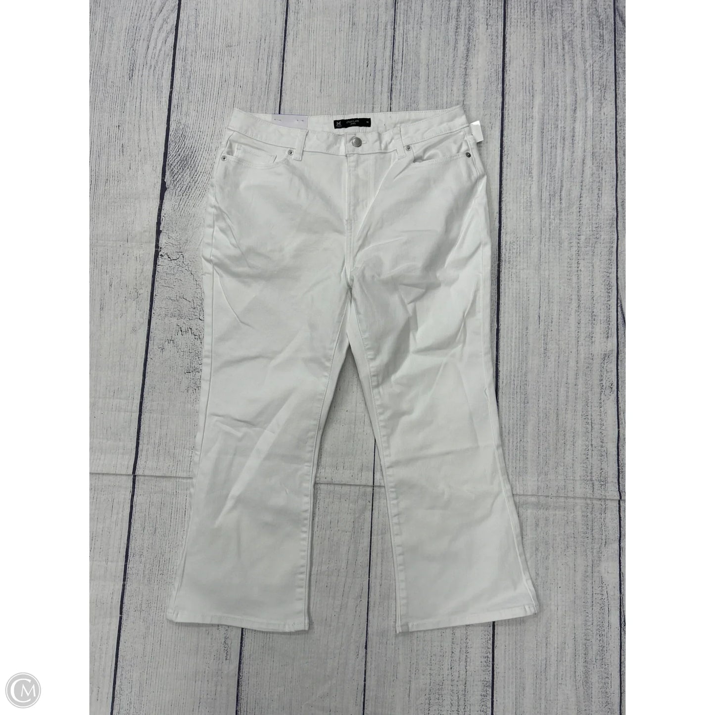 Jeans Cropped By Members Mark In White, Size: 10