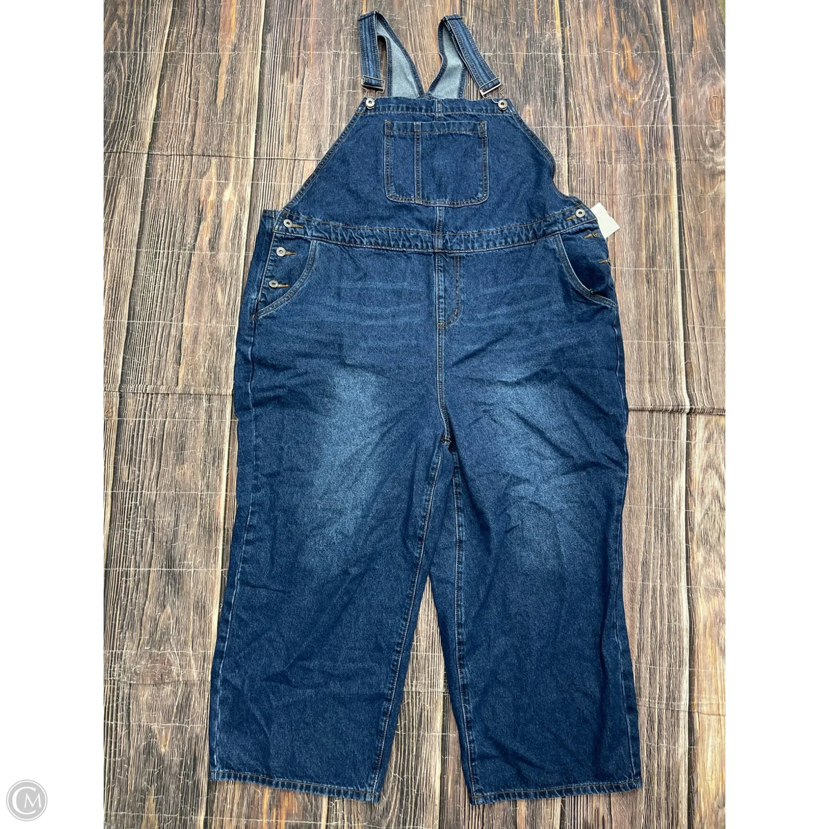 Overalls By Bloomchic In Blue Denim, Size: 18