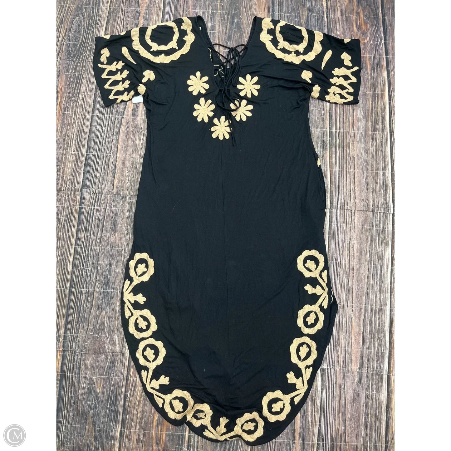Dress Casual Maxi By Free People In Black, Size: L