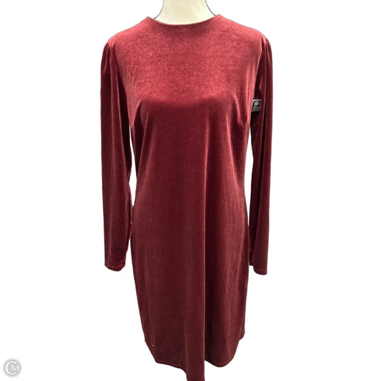 Dress Casual Midi By A New Day In Red, Size: M