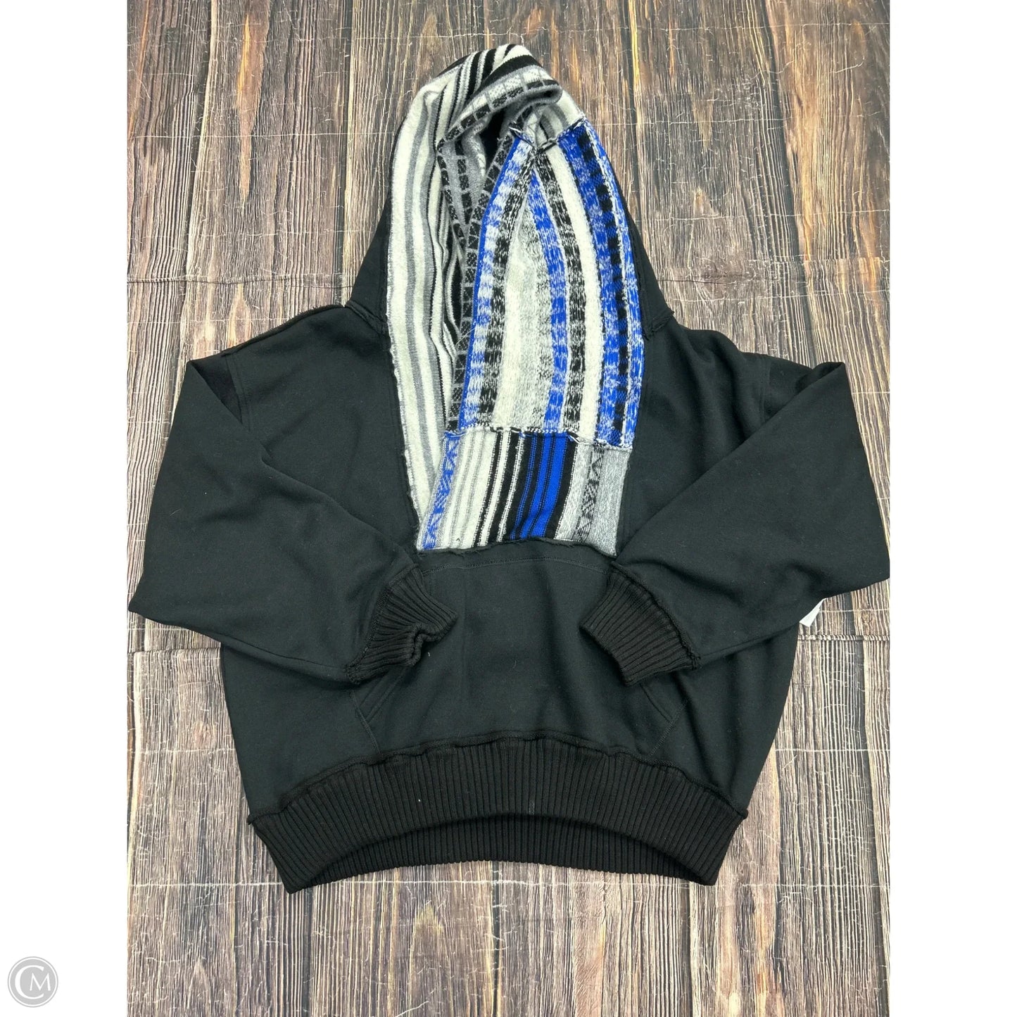 Sweatshirt Hoodie By Free People In Black, Size: M