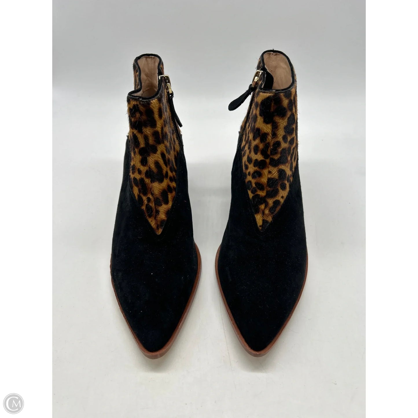 Boots Ankle Heels By Louise Et Cie In Animal Print, Size: 8.5