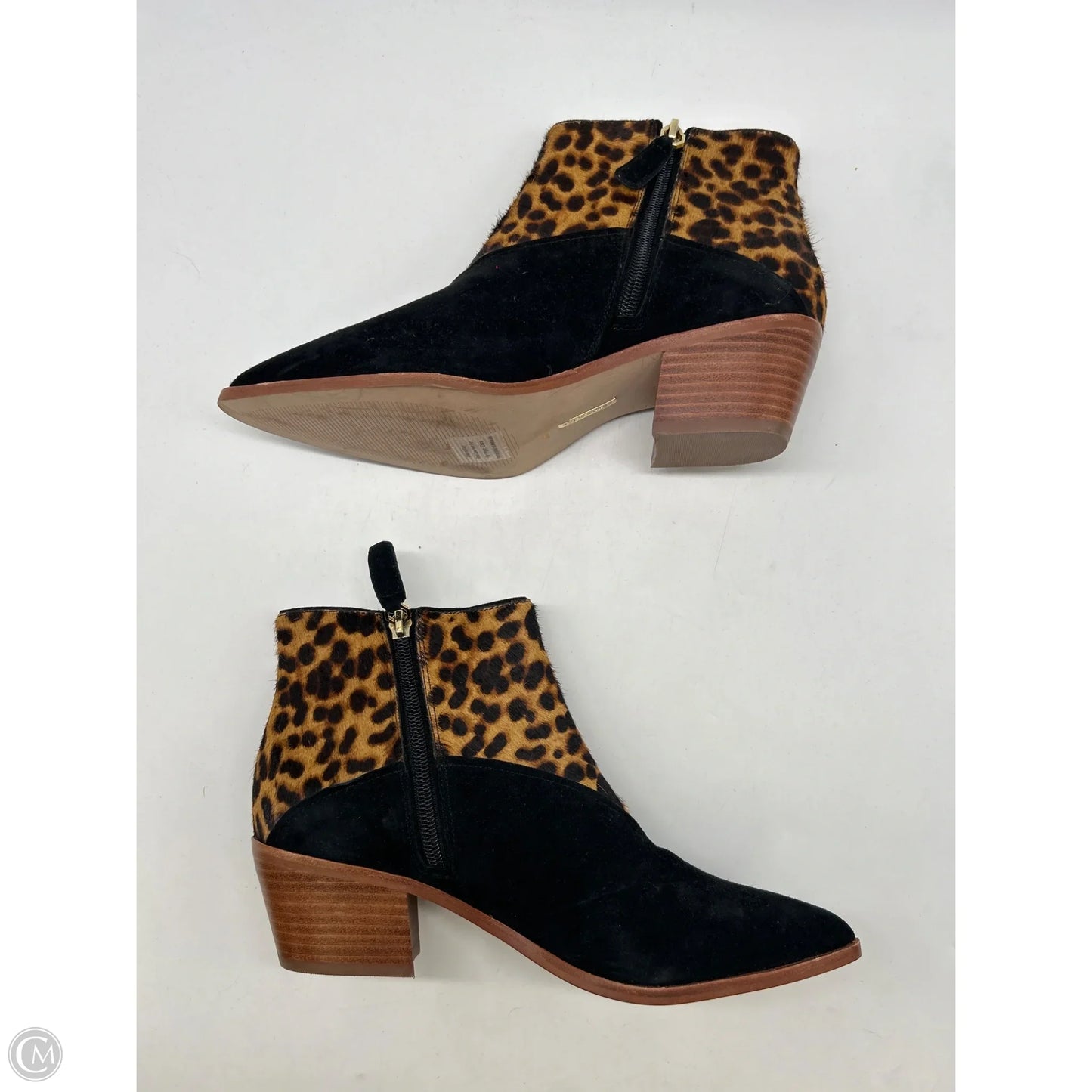 Boots Ankle Heels By Louise Et Cie In Animal Print, Size: 8.5