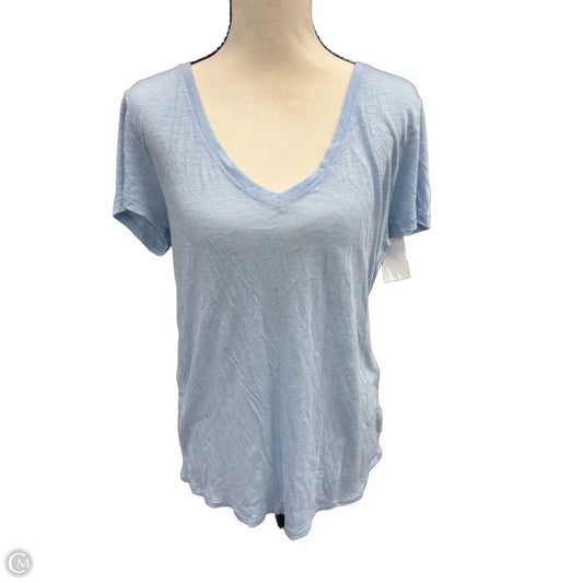Top Short Sleeve Basic By Joe Fresh In Blue, Size: L