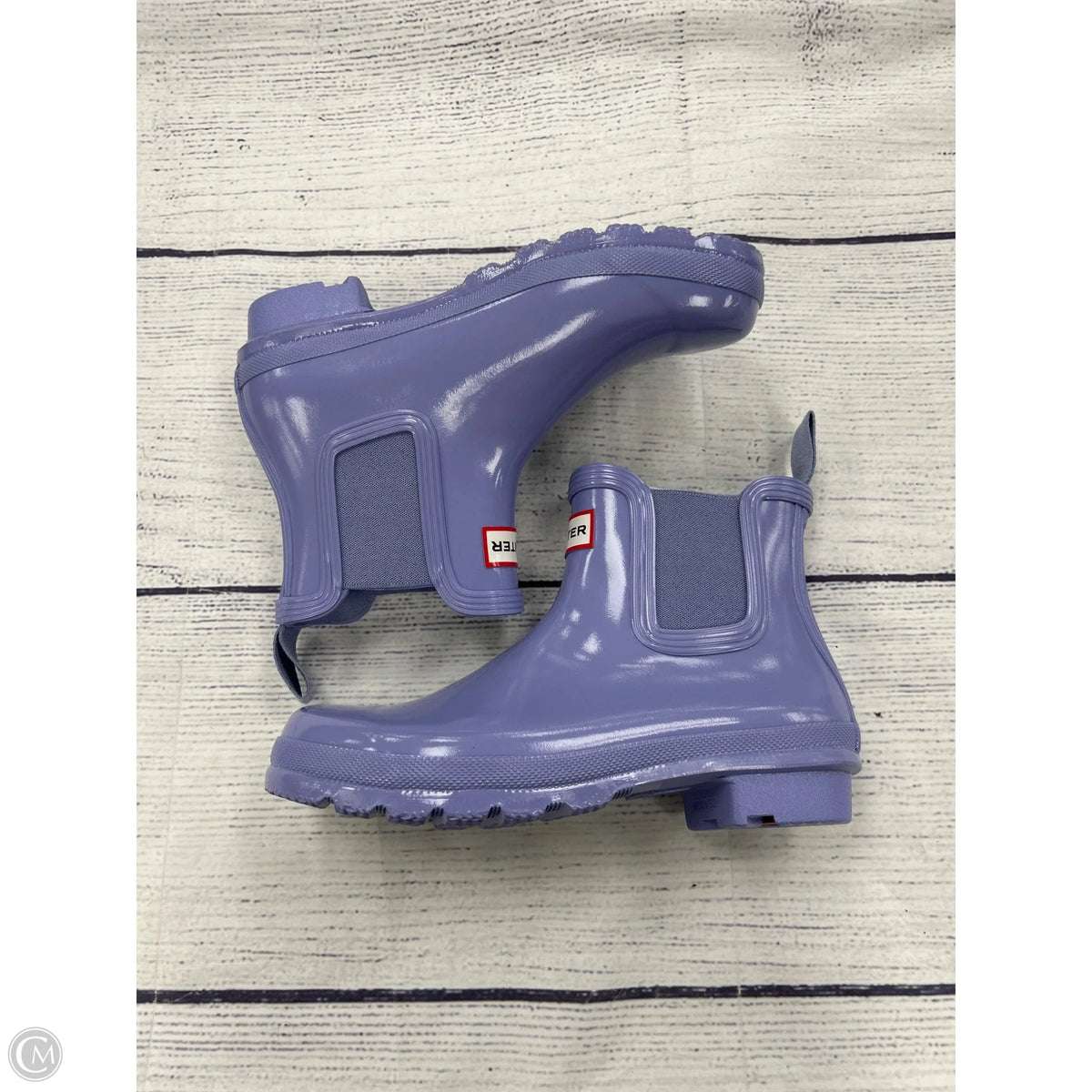 Boots Designer By Hunter In Purple, Size: 7