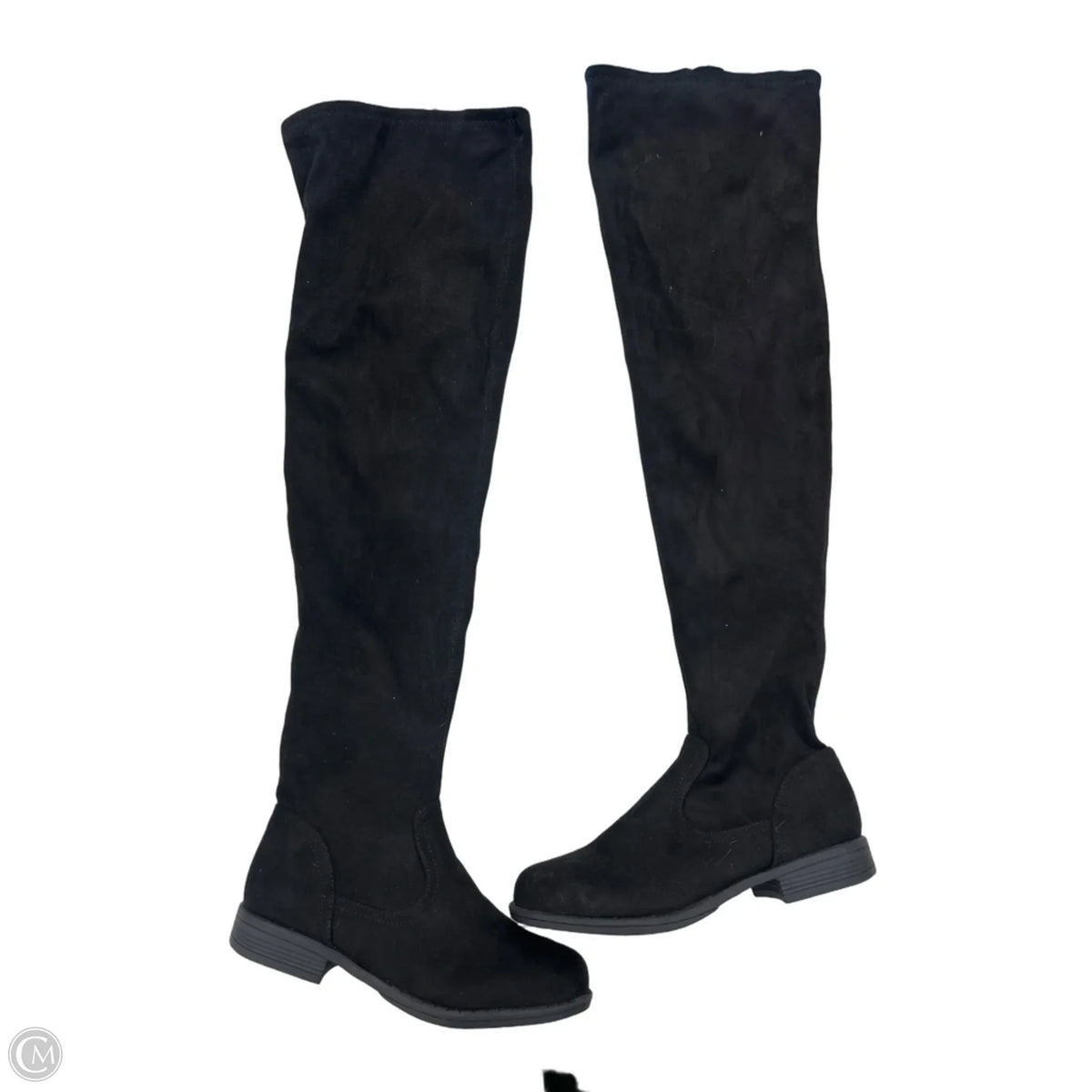 Boots Knee Flats By Bamboo In Black, Size: 7.5