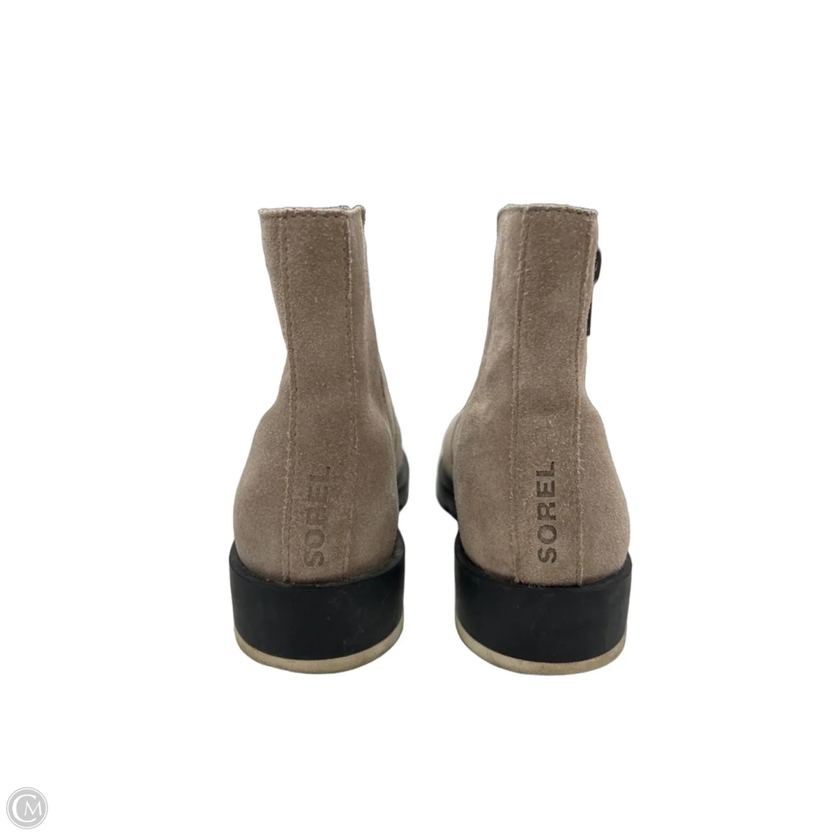 Boots Ankle Heels By Sorel In Tan, Size: 6.5