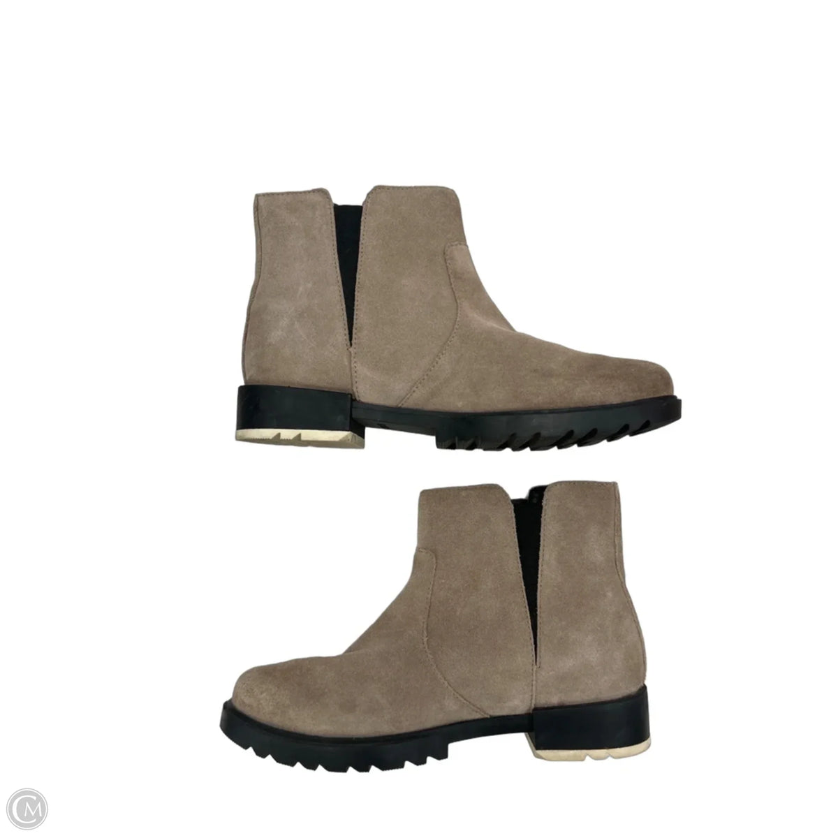 Boots Ankle Heels By Sorel In Tan, Size: 6.5
